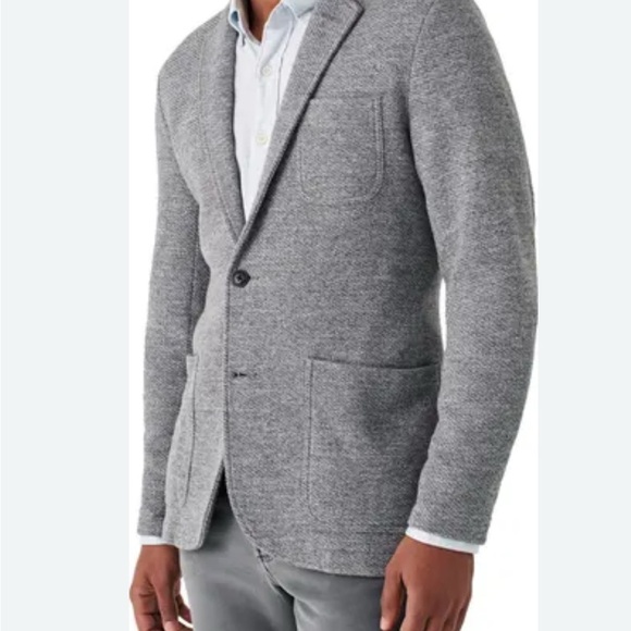 Nordstrom Gray Sport Coat Structured Notched Lapel - Picture 1 of 13